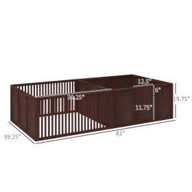 Whelping Box For Dogs Built For Mother's Comfort (Option: Coffee)