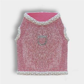 Imperial Crystal Dog Harness (Color: Prima Donna, size: LG)